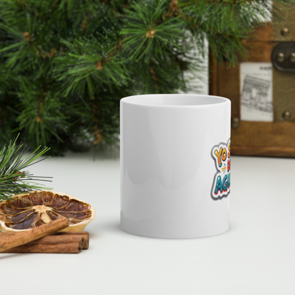 White glossy mug " Yo soy de Aguada  " - Imagen 3