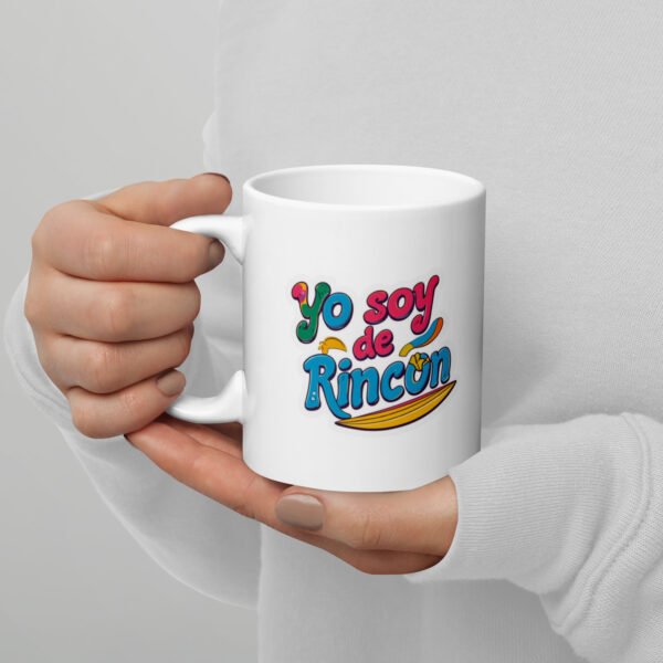 White glossy mug " Yo soy de Rincon " - Imagen 2